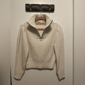 RETROD Cream Knit Sweater